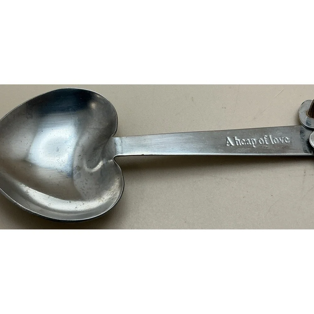 Love Beyond Measure Heart Shaped Measuring Spoons Stainless‎ Steel Wedding Favor
